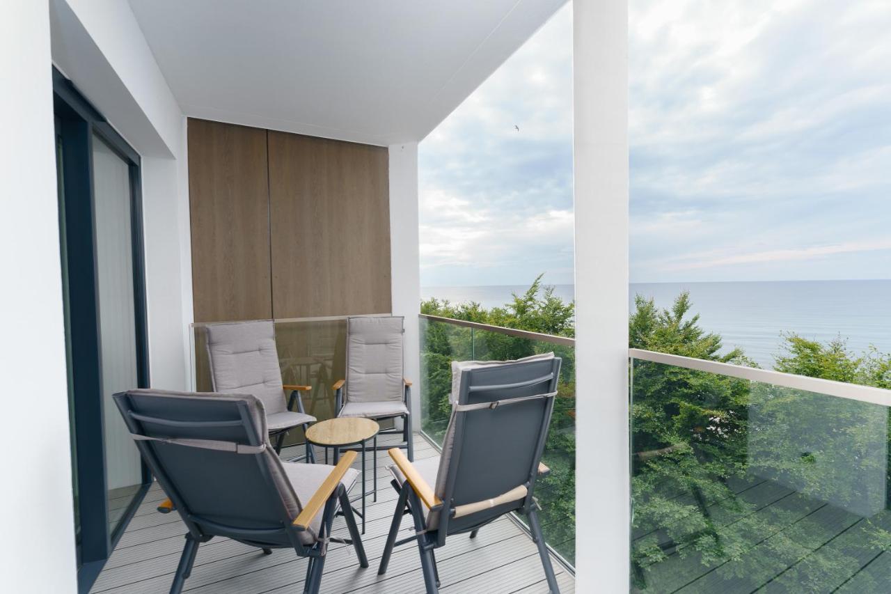 Apartament Kapitanski Z Widokiem Na Morze 4 Pietro - By Perlowa Przystan Rent Sianozety Exterior photo