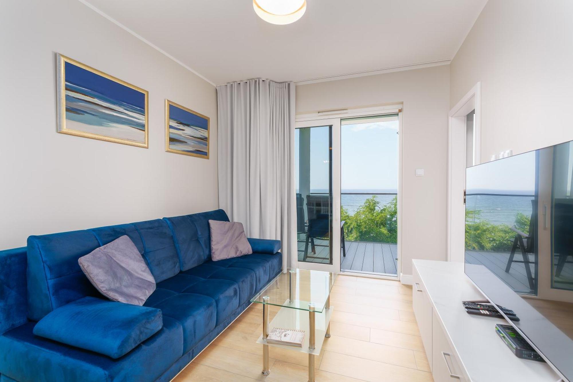 Apartament Kapitanski Z Widokiem Na Morze 4 Pietro - By Perlowa Przystan Rent Sianozety Exterior photo